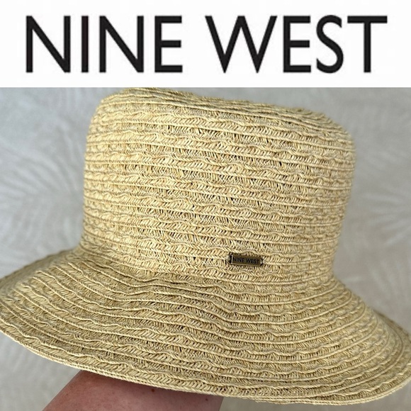 NINE WEST STRAW HAT - Picture 1 of 5
